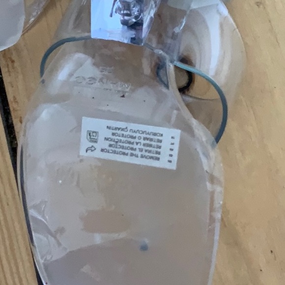 Mango Clear Slip-On Block Heel Mules - Transparent - Picture 5 of 6